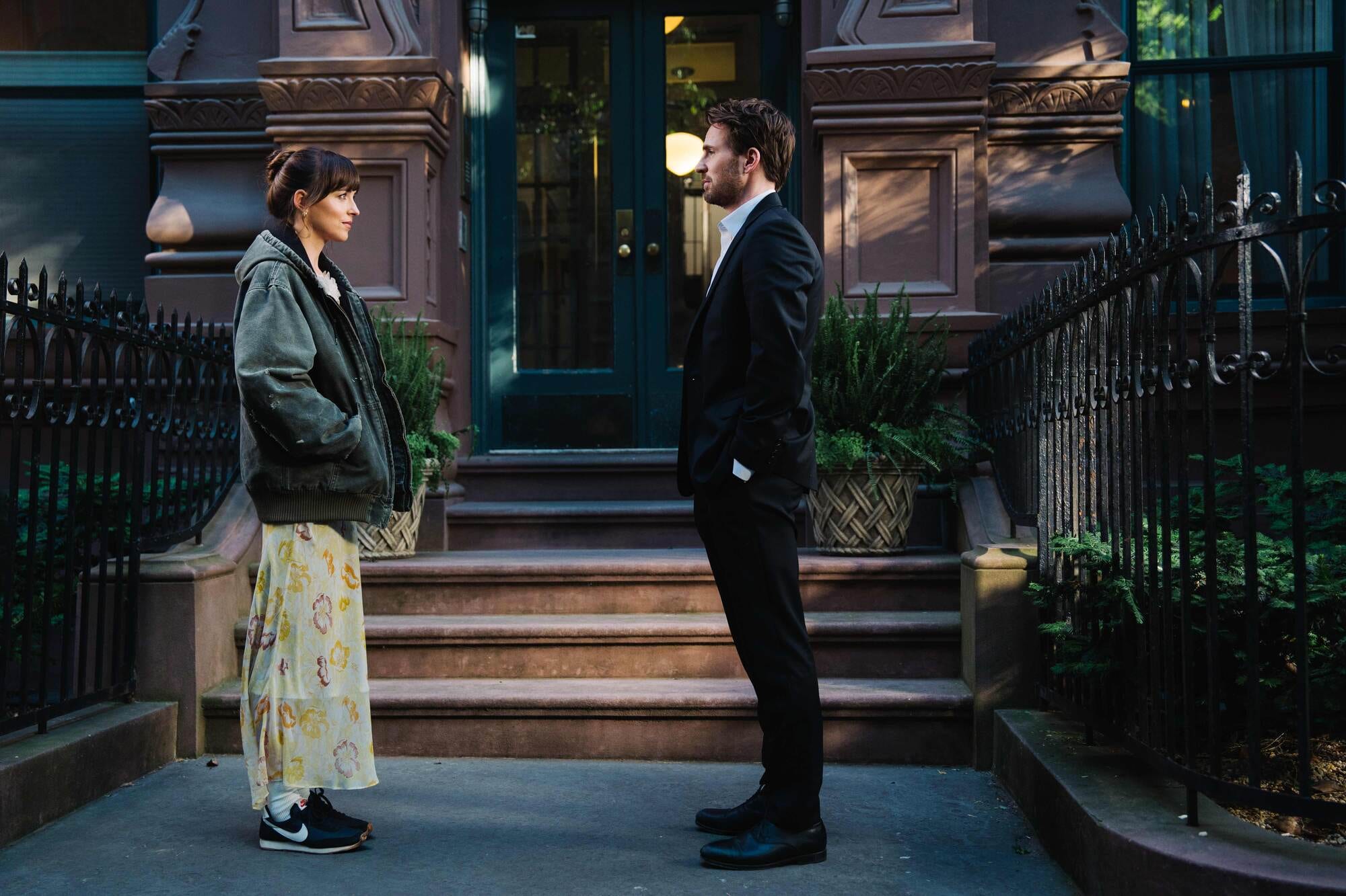 Materialists, Dakota Johnson, Chris Evans